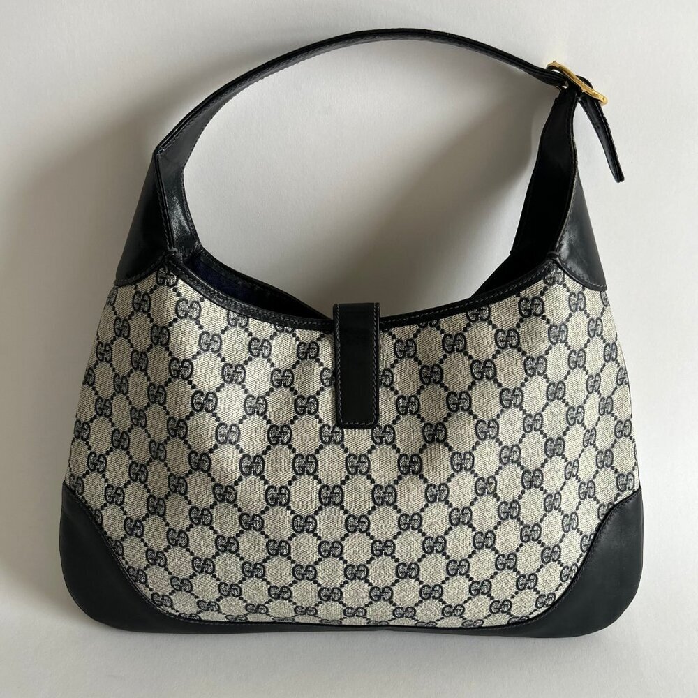 VINTAGE GUCCI MONOGRAM JACKIE BAG - Picture 3 of 11